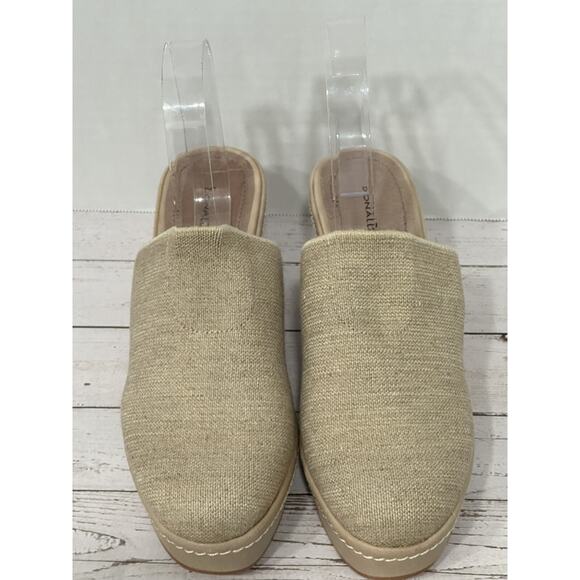 Donald J. Pilner Clogs Beige Tan Mules Wedge Shoes Size 7M - Picture 16 of 16